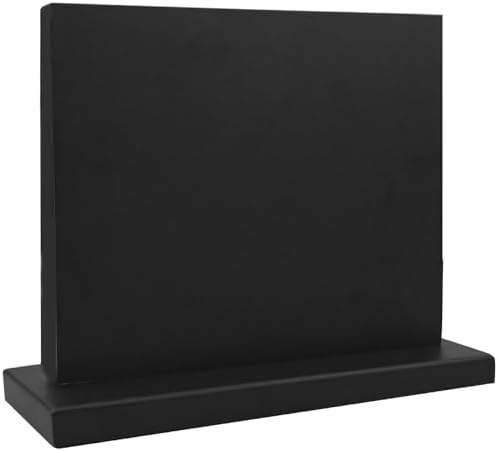 Magentic Black Acacia Knife Block