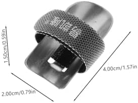 Healifty Stainless Steel Finger Protectors 5pcs 1