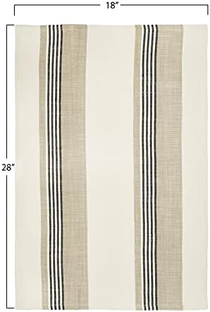 Creative Co-Op Striped Cotton Tea Towels Set