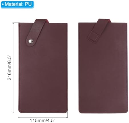 Patikil PU Leather Knife Sheath Dark Red