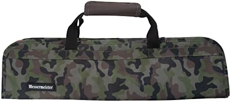 Messermeister 8-Pocket Knives Bag Reinforced Pockets Durable Stylish Holds 18 Knife