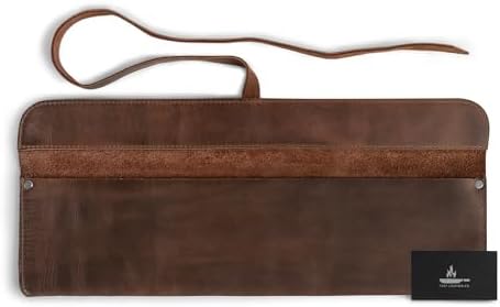 Cast Leather Co Single Knife Case in Bourbon Brown