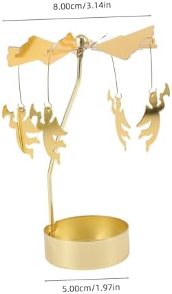 BAOBAOHU - Rotary Candle Holder Glowing Regenerating Elegant Candlestick for Home Wedding Use