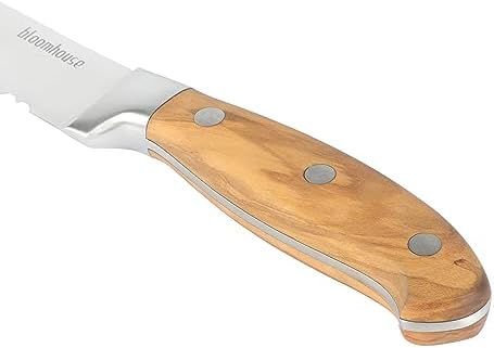 Versatile Italian Olive Wood Knife Set