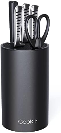 Cookit Universal Knife Block with Scissors Slot Black