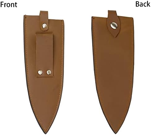 Sturdy Cowhide Leather Chef Knife Guard with Belt Loop