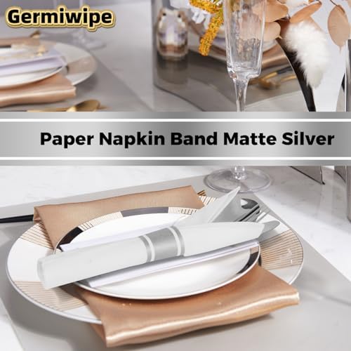 Ready to Use 200-Pack Silver Napkin Rings