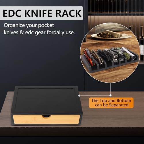 Smocchy EDC Knife Rack Holder 7 Knives_PT-Blk