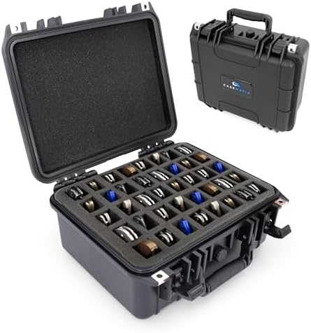 CASEMATIX 13 Folding Knife Case - Lockable Waterproof Organizer