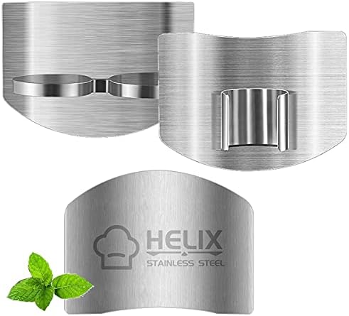 3-Piece Stainless Steel Finger Guards for Kitchen Use