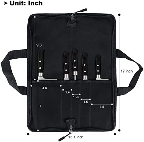 Heavy Duty Canvas Chefs Knife Roll Case