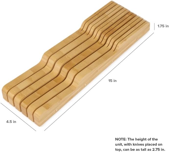 Bamboo Knives Block Multifunctional Organizer