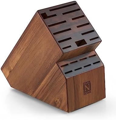 Acacia Wood Knife Block by Cook N Home