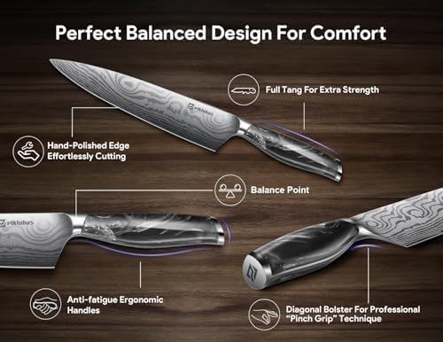 Ergonomic Germany r sharp Magnetic Knives Set