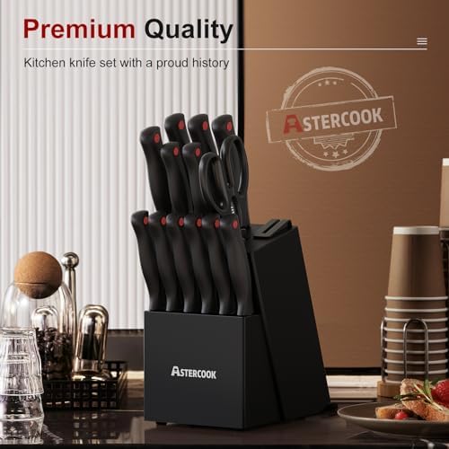 Astercooks 15-Piece Knife Set - Sharp Durable and Easy to Use