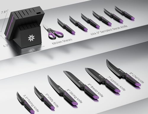 15-Piece Knife Set - Precision Cut - Built-in Sharpener - Modern Design