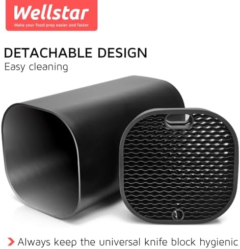WELLSTAR Universal Knife Block for Kitchen Storage