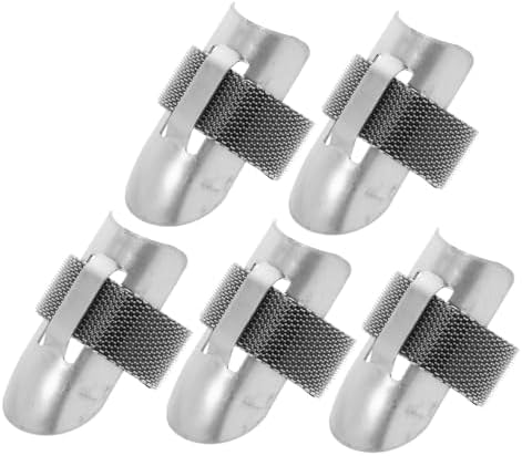 Stainless Steel Finger Guards 5-Piece Set for Safe Kitchen Tasks