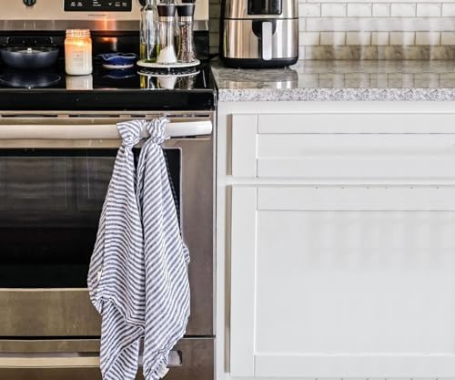 Navy Blue 100 Linen Dish Towels Perfect for Kitchen Dining