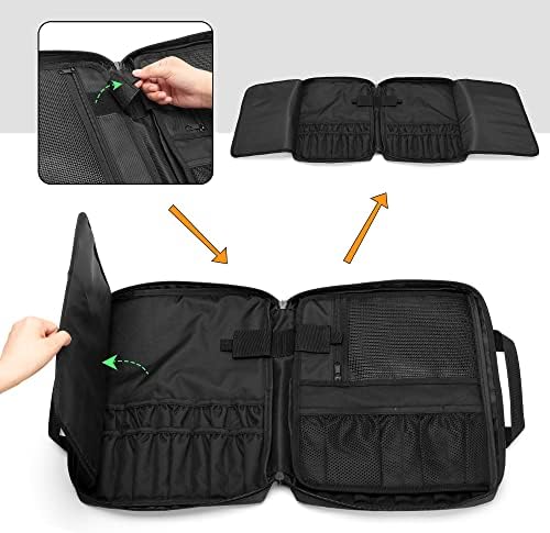 Samdew Chef Knife Bag with 20 Slots and Lockhole