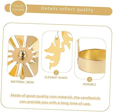 BAOBAOHU - Rotary Candle Holder Glowing Regenerating Elegant Candlestick for Home Wedding Use