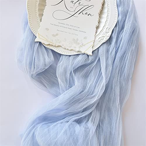 Cheesecloth Table Runner Pink or Purple 10-Ft Size