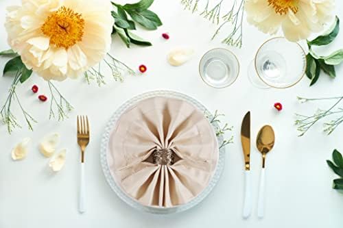 Elegant 20x20 Soft Cloth Napkins Washable Dinner Napkins for Home Weddings Events