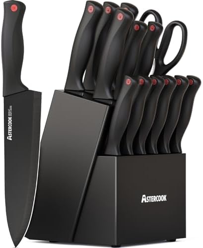 15-Piece Stainless Steel Knife Set for Home Use