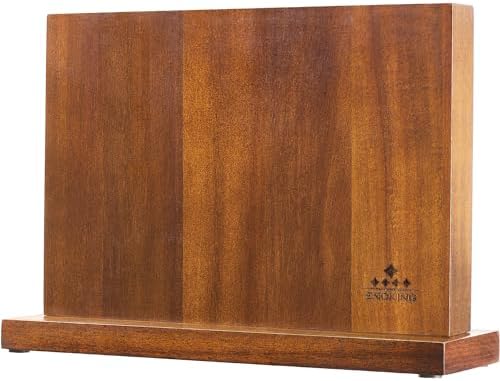 ENOKING Magnetic Knife Block with Acacia Wood