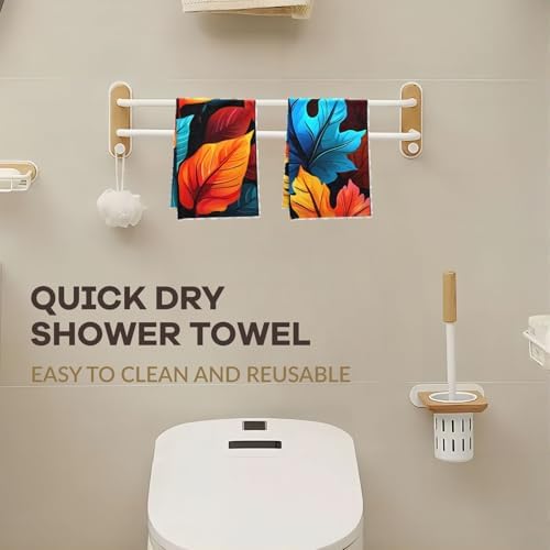 Oeuct - Autumn Leaves Fall Tea Towels Set - 4pcs 16x24