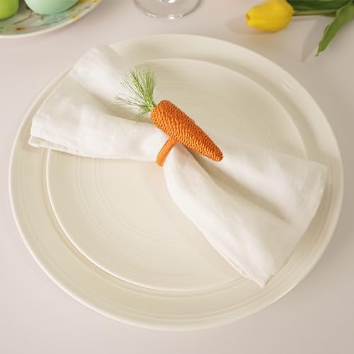Easter Napkins with Carrots Set of 6
