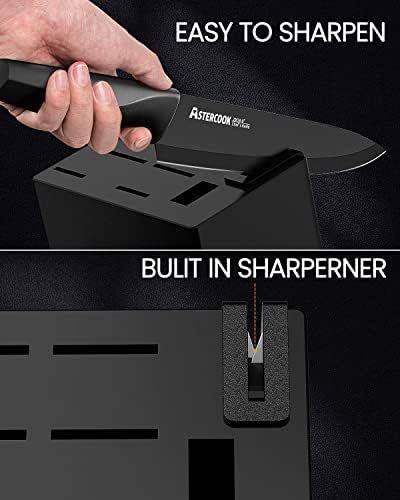 Astercook Knives with Sharpener Set