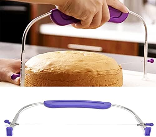 Adjustable Professional Cake Slicer with Anti-Slip Handles Stainless Steel for Bakers