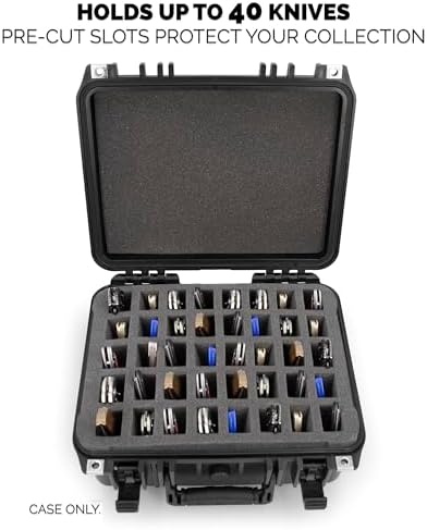 CASEMATIX 13 Folding Knife Case - Lockable Waterproof Organizer