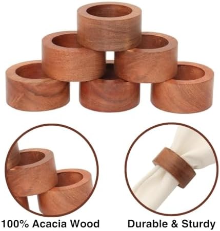 Elegant Napkin Rings - Set of 12
