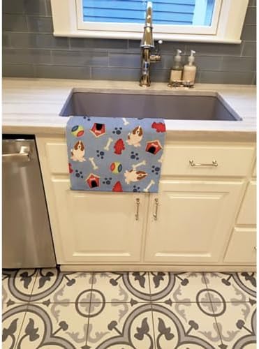 Carolines Treasures Basset Hound Kitchen Towels Dishcloths for Dogs