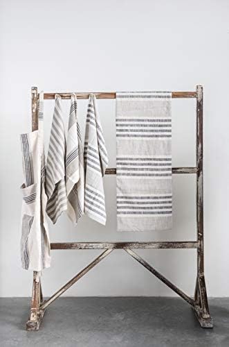 Creative Co-Op Striped Cotton Tea Towels Set