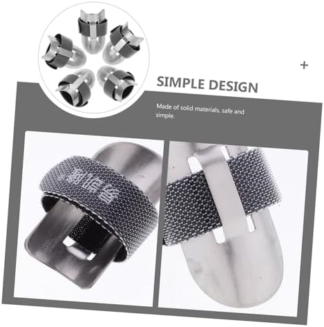 Stainless Steel Finger Protectors for Cooking and Chopping 5-Pack