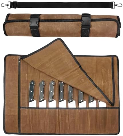 QEES Chef Knife Roll Bag