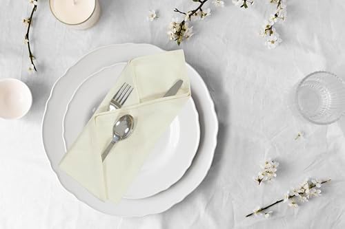 18x18 Connected Cloth Napkins Set of 6 100 Cotton Eco-Friendly Washable