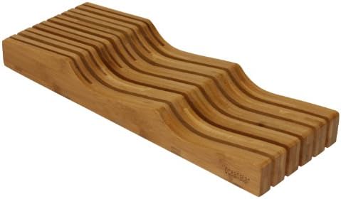 Oceanstar In-Drawer Bamboo Knife Organizer MO