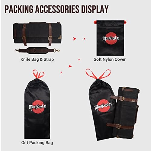 Elegant Chef Knife Roll Bag - 12 Slots Sizes Quality Warranty