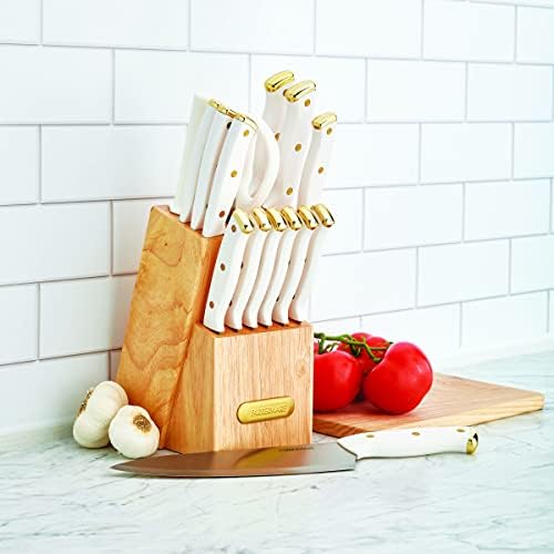 Stylish and Functional 15-Piece Knife Block Set