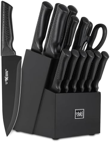 Hundop 15-Piece Kitchen Knife Set Durable Rugged Kitchen Knives