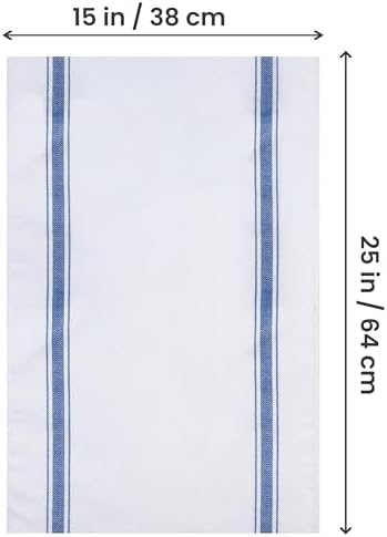 Stain-Resistant Absorbent Blue Dish Towels