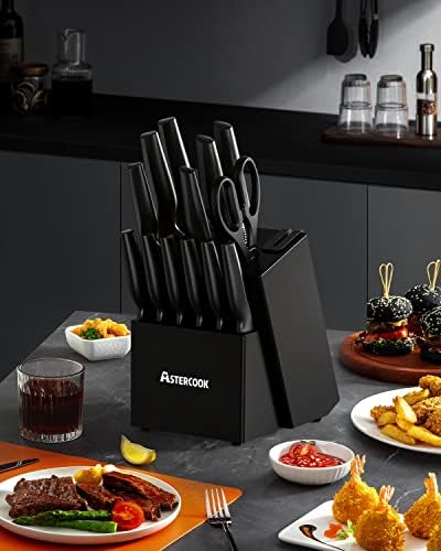 Astercook Knives with Sharpener Set