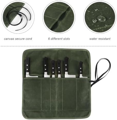 Heavy Duty Chefs Knife Roll Bag Folding Durable
