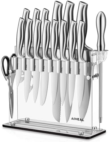 Aiheal 17PCS Kitchen Knife Set