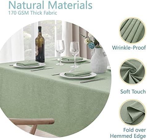 Premium 60x84 inch Sage Green Rectangle Tablecloth