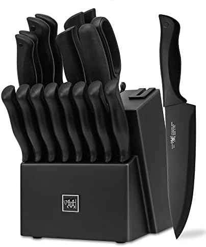 HUNTERDUAL 19-Piece Knife Set Sharp Durable Easy to Clean
